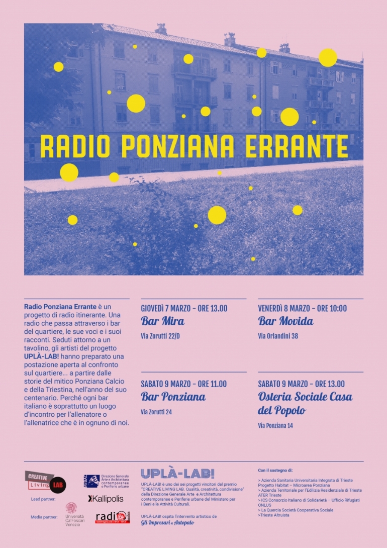 Radio Ponziana Errante all&#039;Osteria Sociale di Ponziana