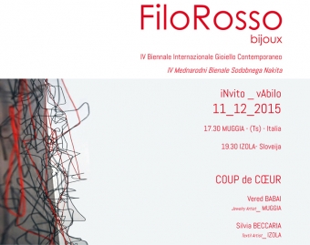 Al via“FiloRosso”, la biennale internazionale dedicato al gioiello contemporaneo