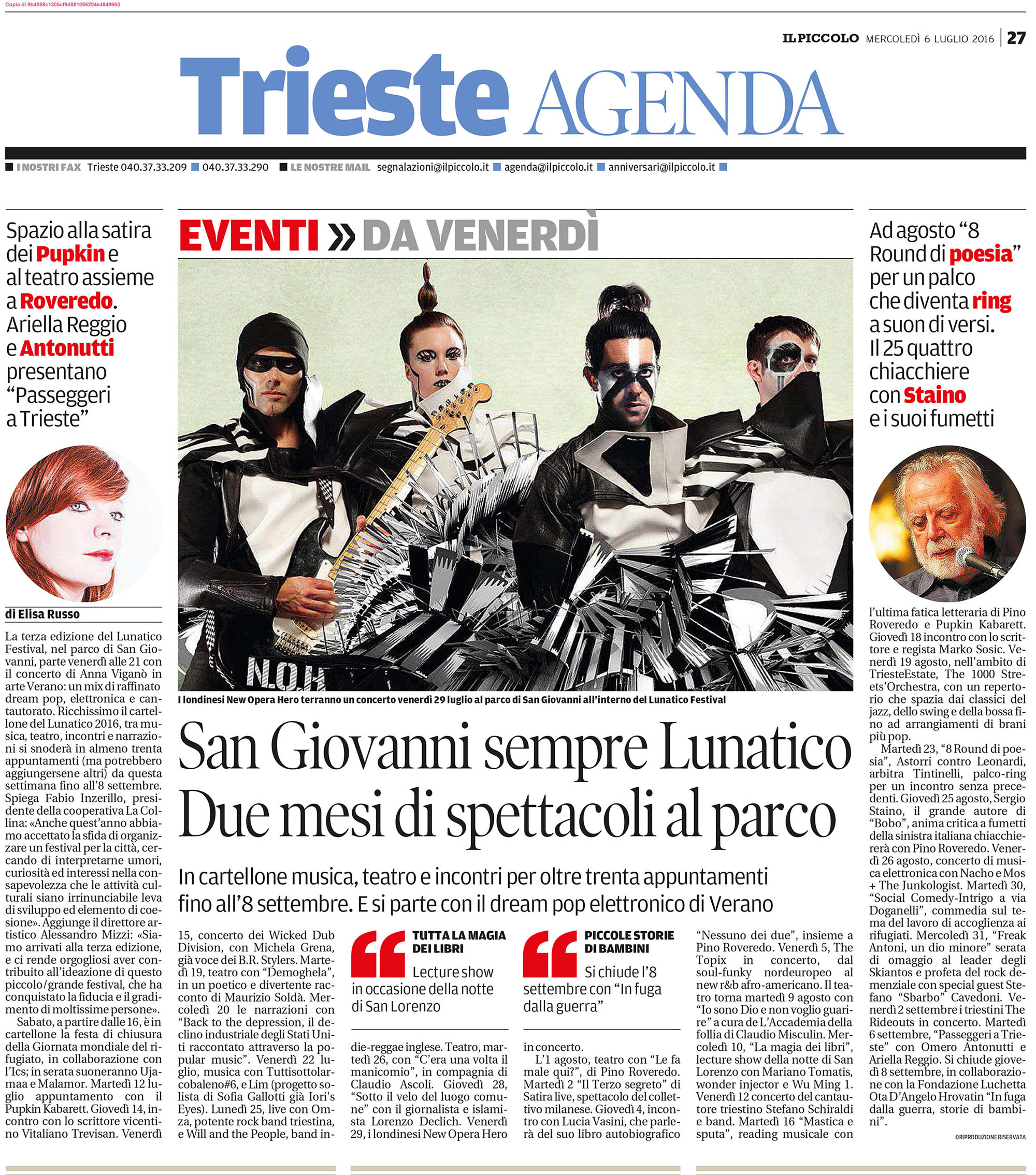 2016.07.06 IlPiccolo TriesteAgenda