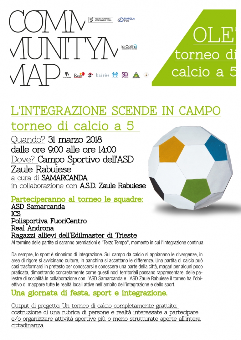 Torneo di Calcio a 5 OLE&#039;- L&#039;INTEGRAZIONE SCENDE IN CAMPO