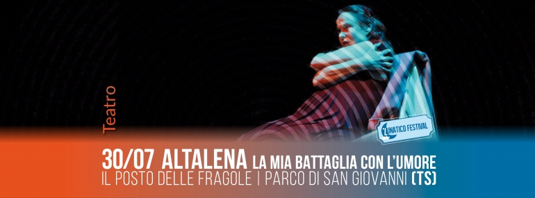 Martedì 30 Luglio &quot;Altalena – la mia battaglia con l’umore&quot; al Parco di San Giovanni