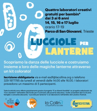 Lucciole per Lanterne: laboratori creativi al Parco di San Giovanni
