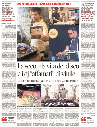 05.08.2017 Il Piccolo - La seconda vita del disco e i dj &quot;affamati&quot; di vinile -